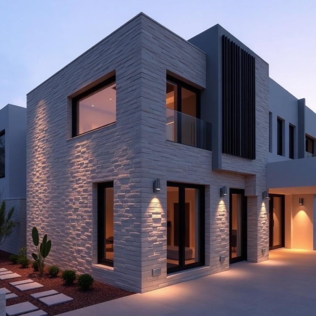 Mitred external corner detail