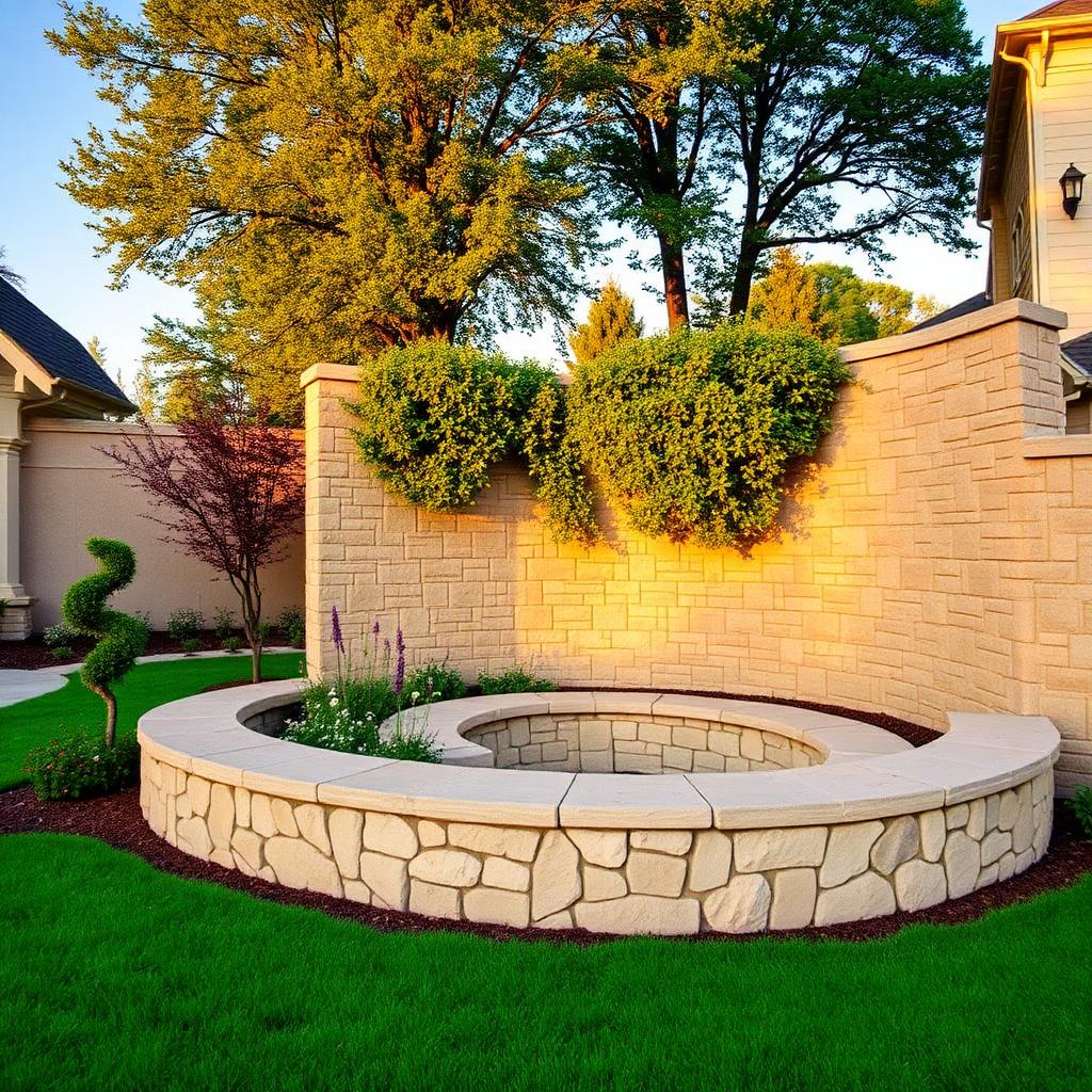 Tiered retaining wall