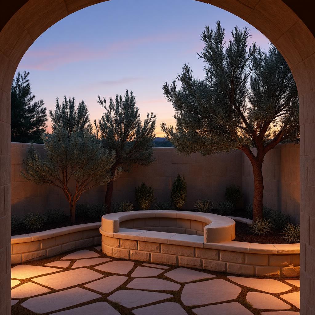 Split-face sandstone garden wall