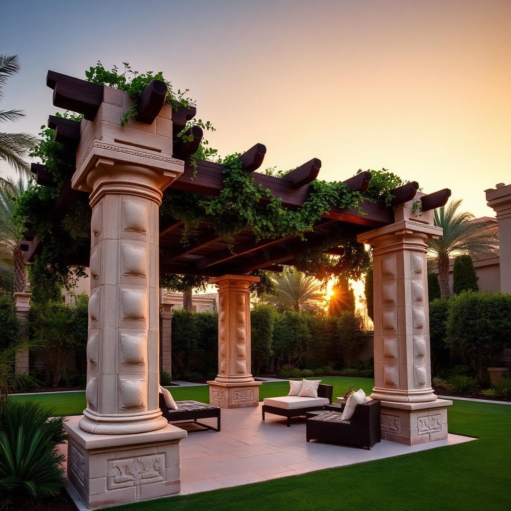 Stone Pergolas