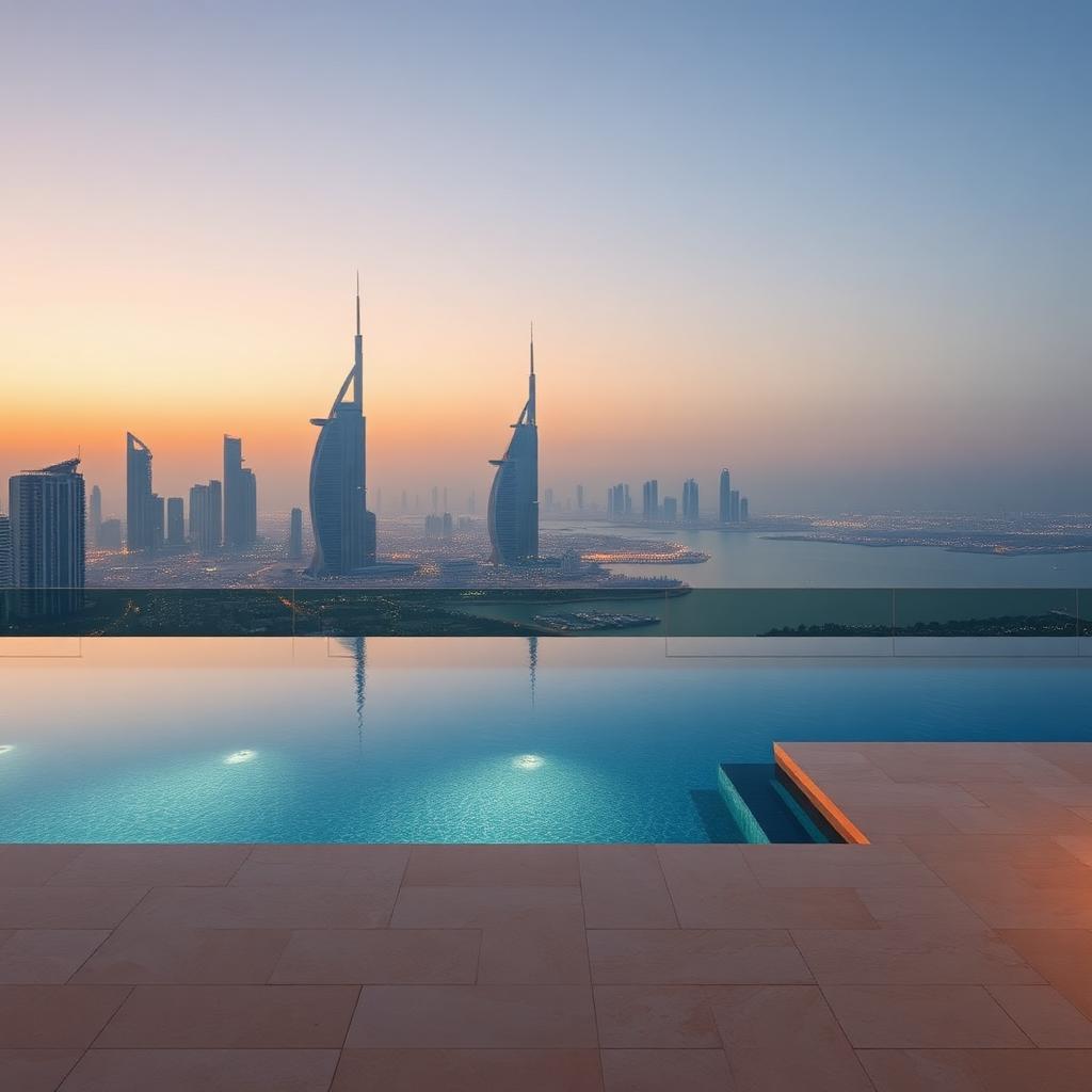 Mosaic-lined villa pool