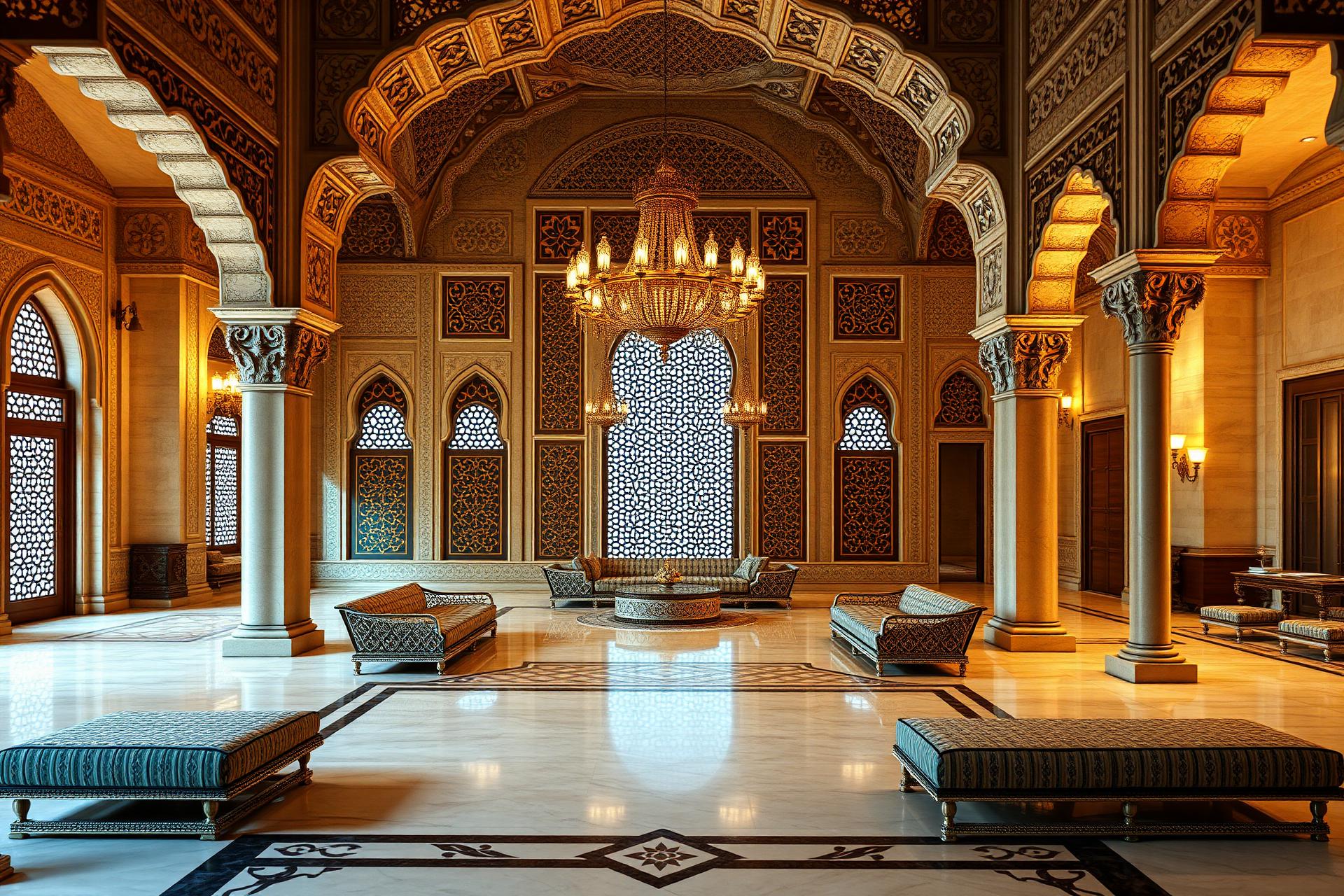 Majlis Exterior Stone Design — Emirates Hills